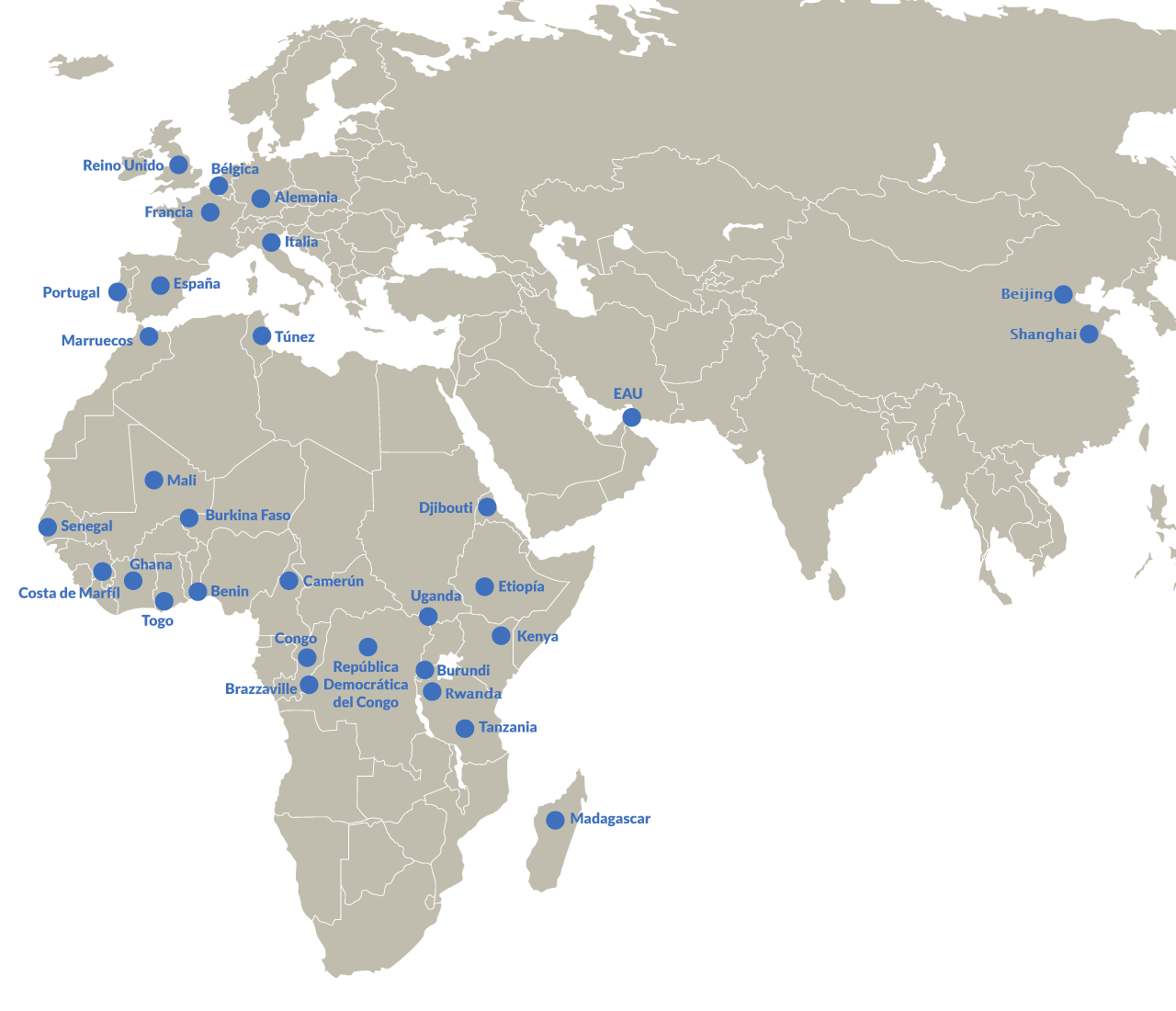 Mapa Presencia Internacional